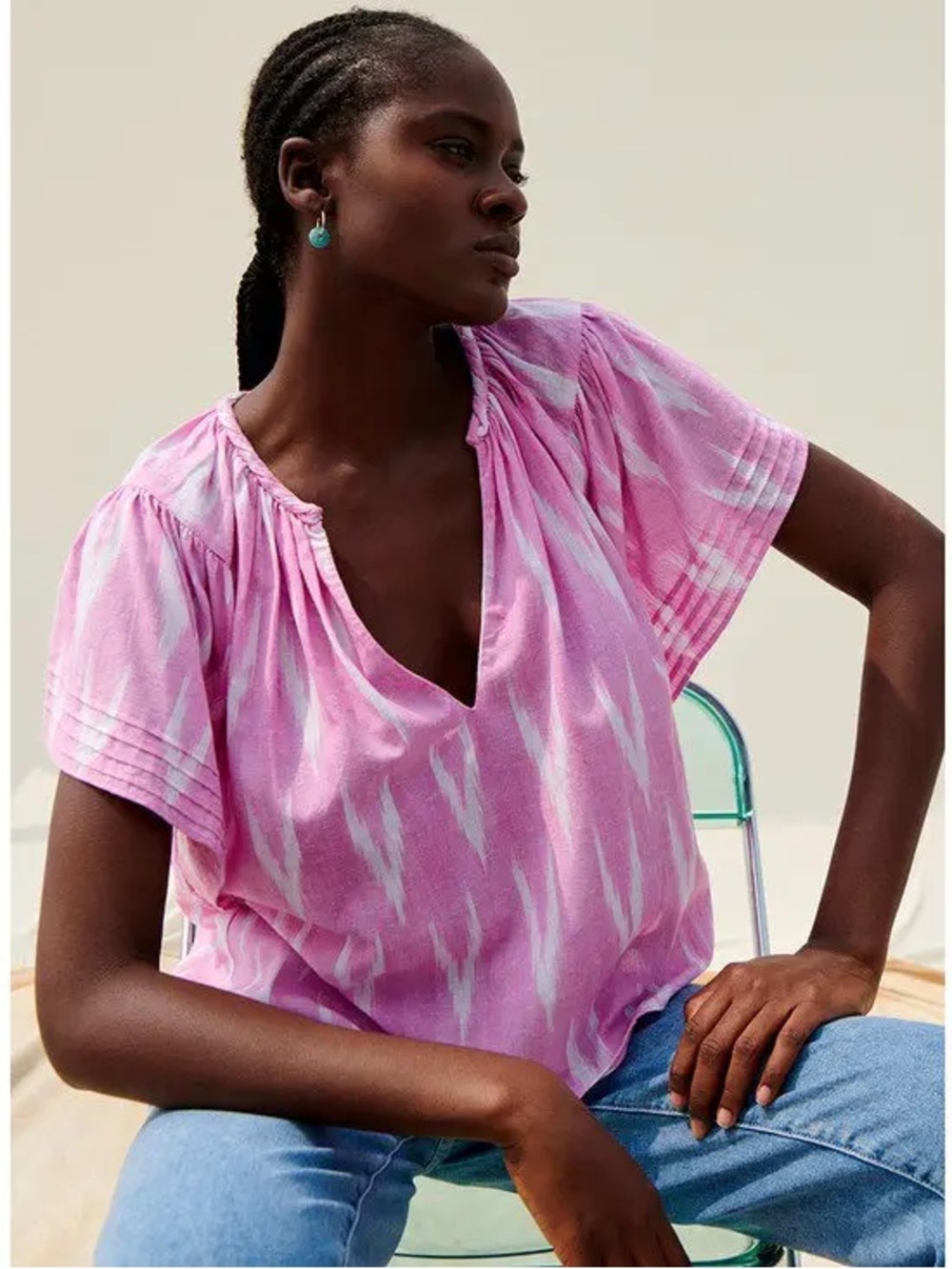 SAYLOR Ash Top in Pink Size XS